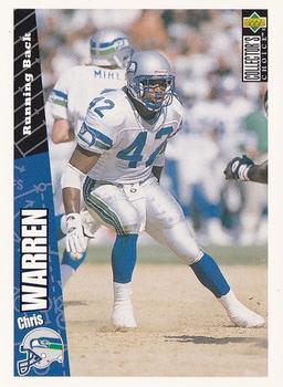 Chris Warren Seattle Seahawks 1996 Upper Deck Collector's Choice NFL #105